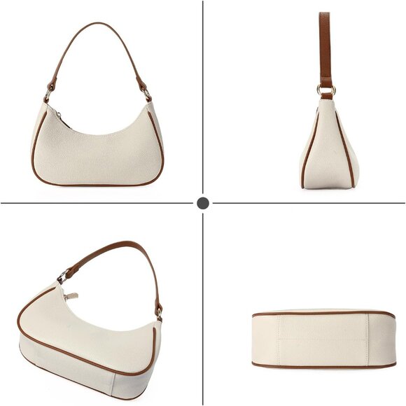 Women's Small Leather Crossbody Shoulder Bag with Detachable Straps - Picture 4 of 7